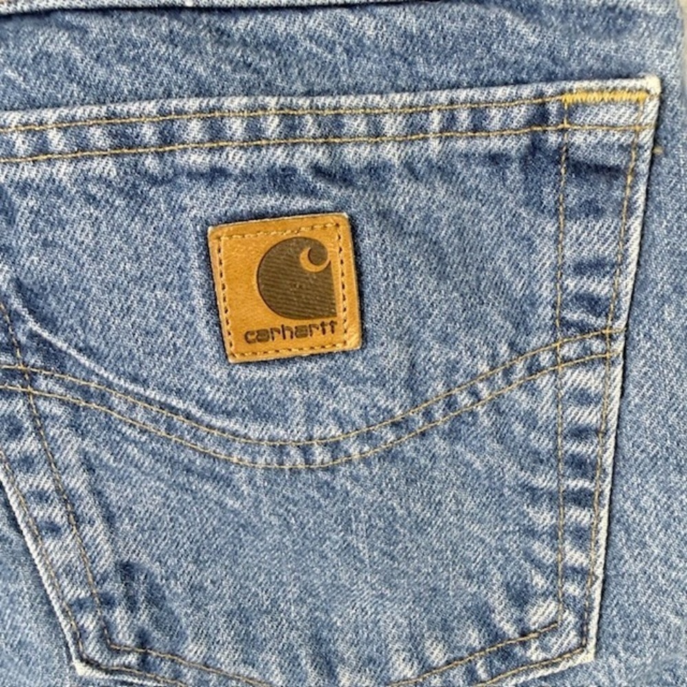 Carhartt Men's Light Wash Denim Jeans Relaxed Fit Size 42x32 - Picture 8 of 13